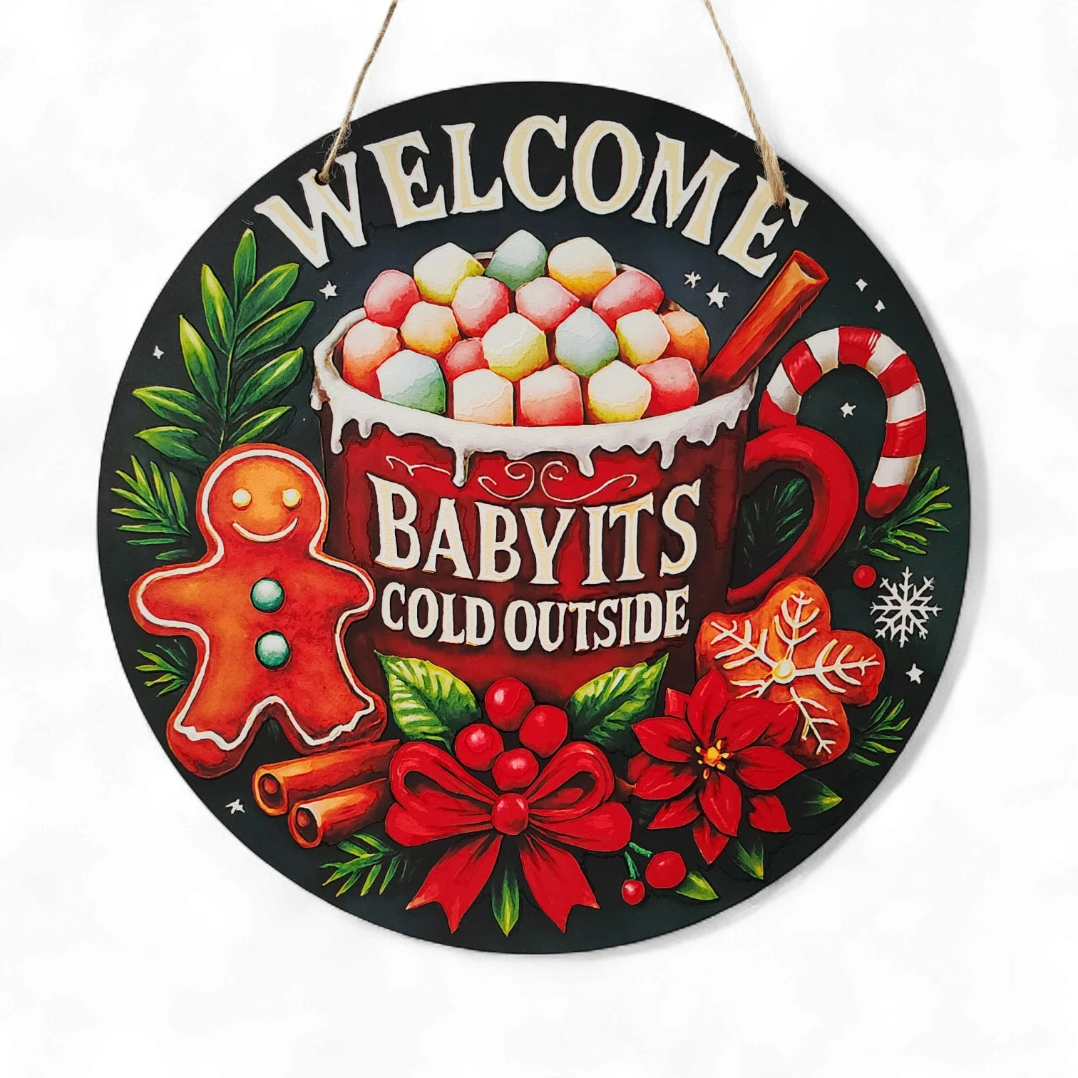 Welcome Kapı ve Duvar Süsü It's Cold Outside