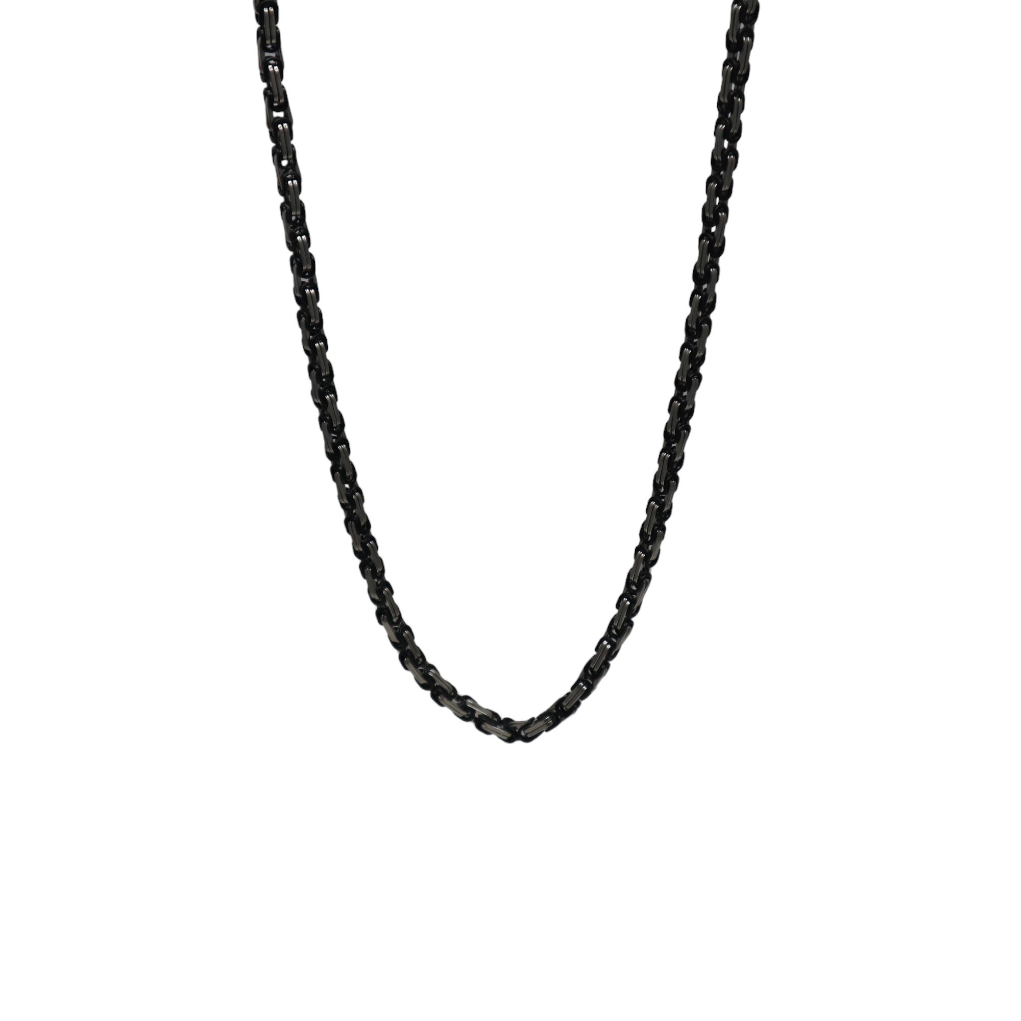 Double Color Men's Steel Chain Necklace