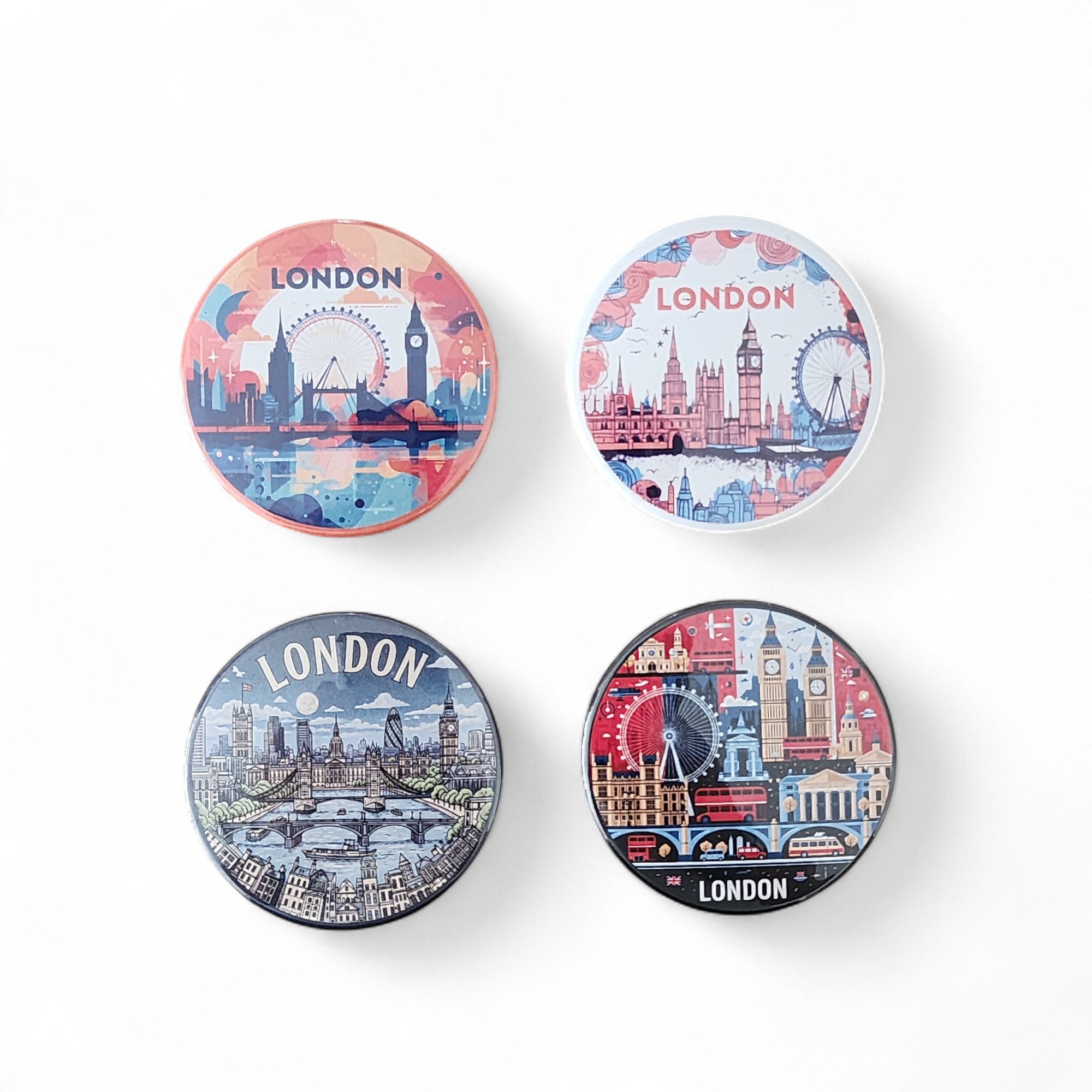 Londra Magnet Set 2 - 4'lü Buzdolabı Magnet London