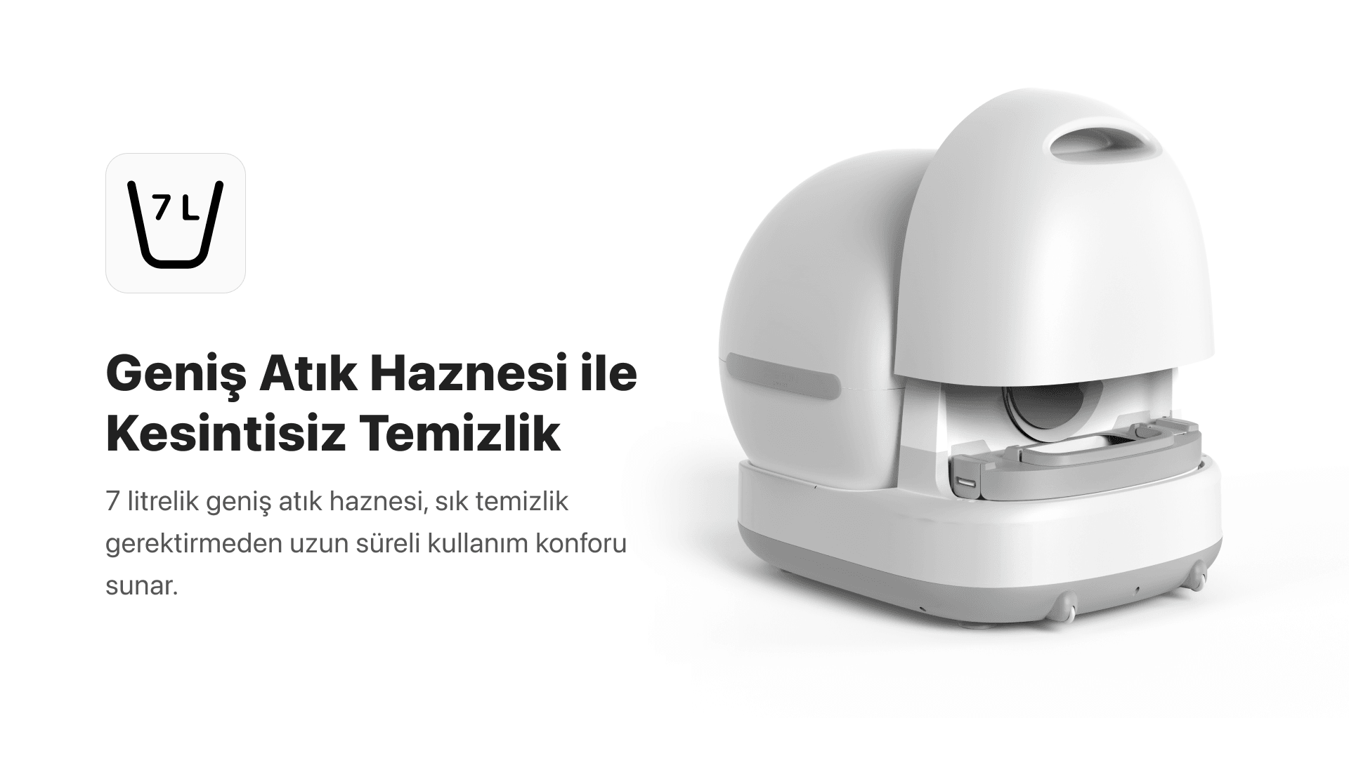 [Ön sipariş] Akıllı Otomatik Kedi Tuvaleti