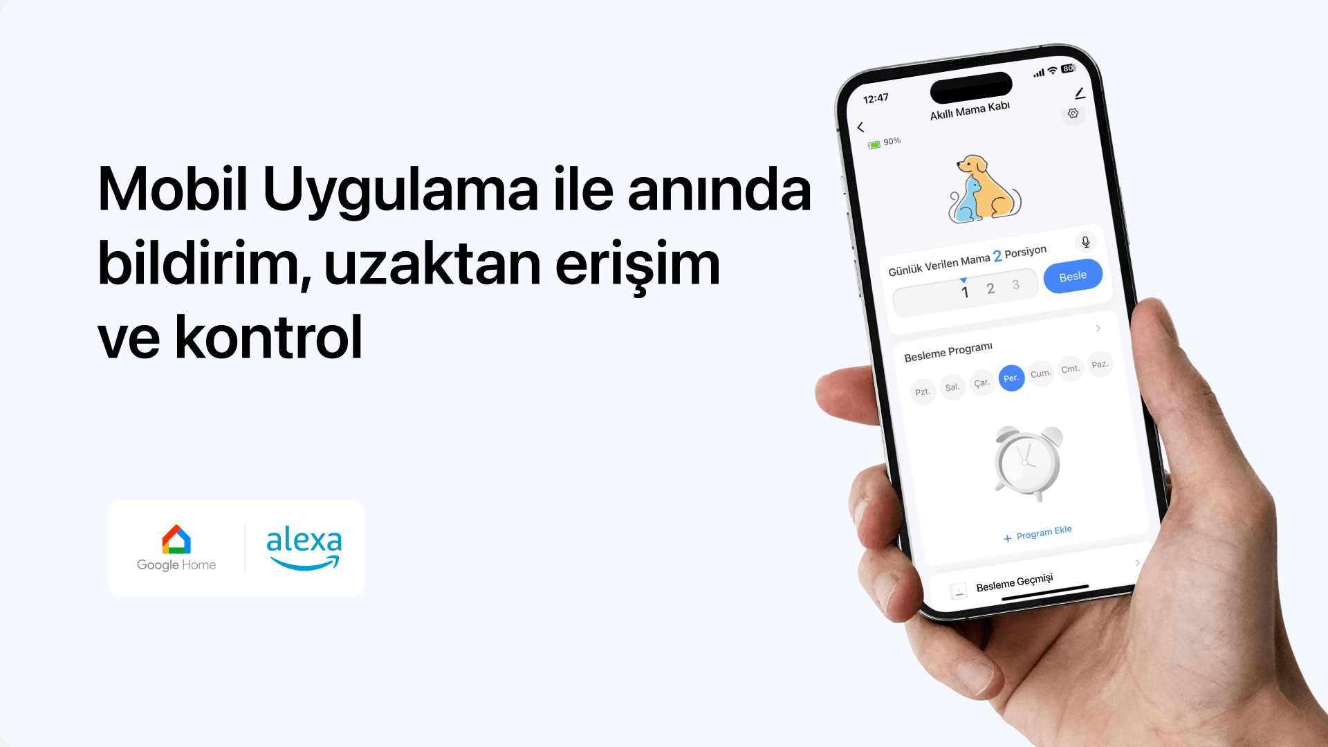 Akıllı Mama Kabı Beyaz