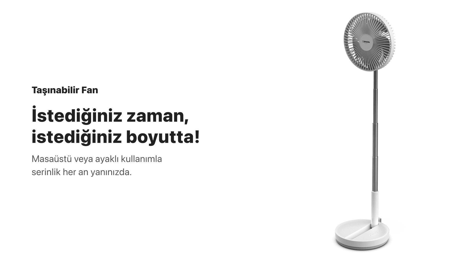 Taşınabilir Şarjlı Vantilatör
