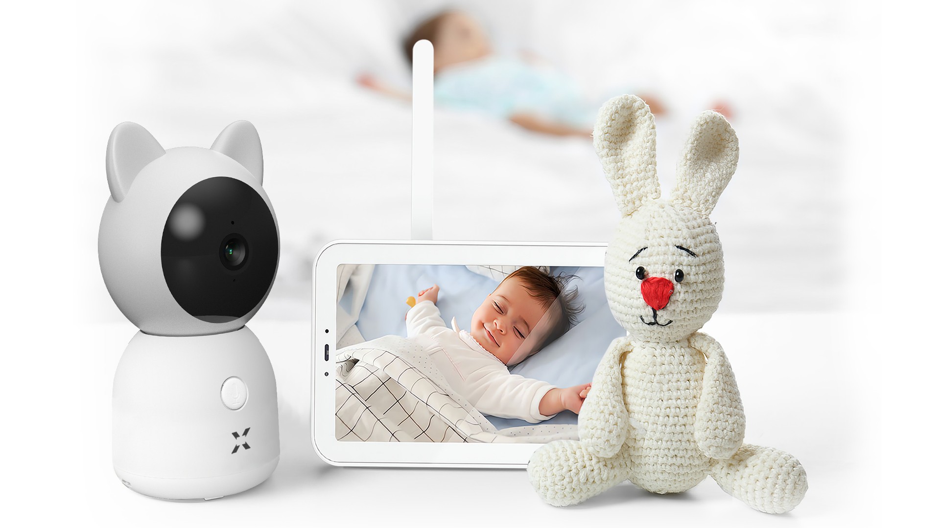 Akıllı Bebek Kamerası Dijital Monitörlü 5" LCD Smart Baby Camera