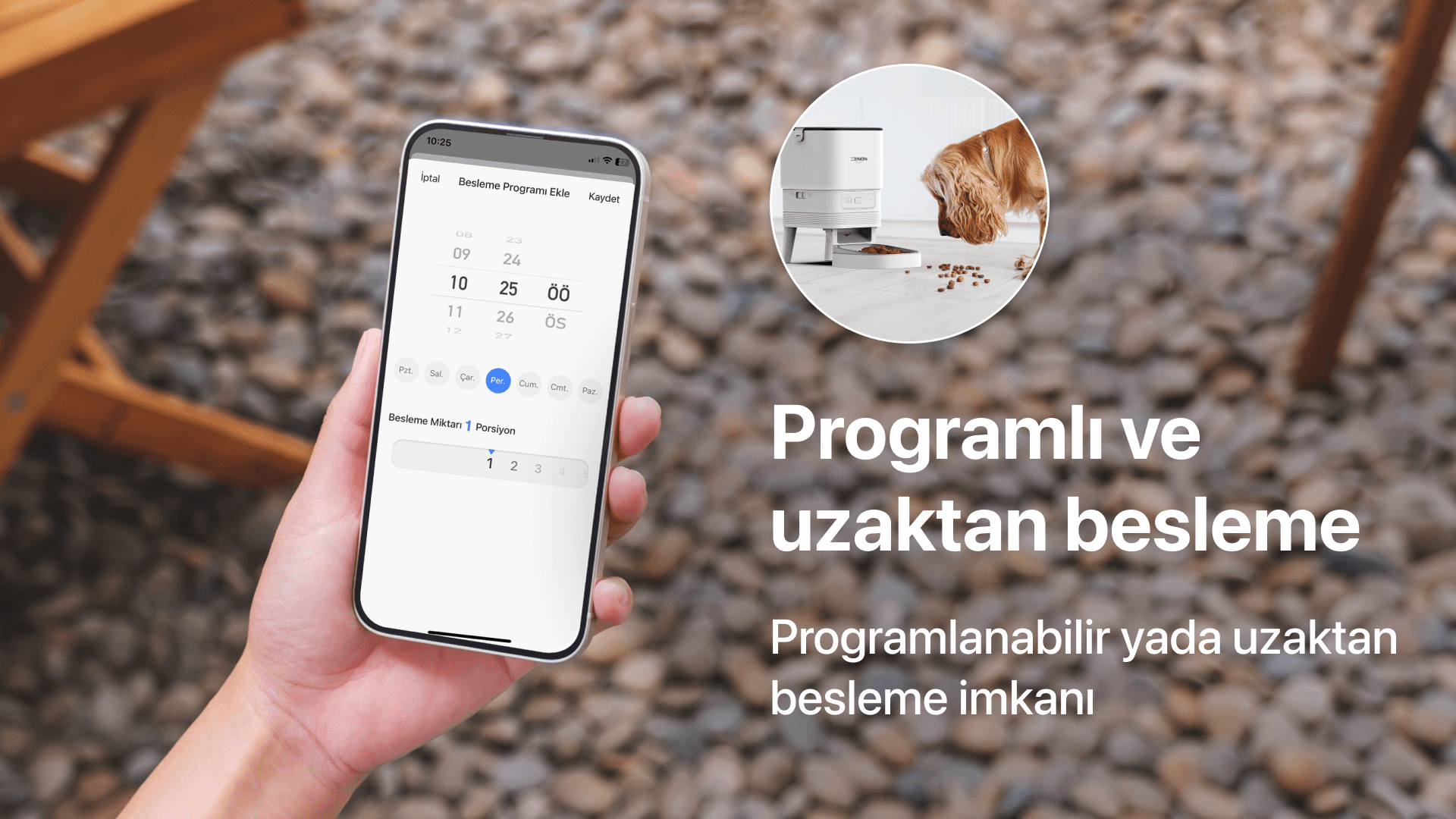Akıllı Mama Kabı Beyaz