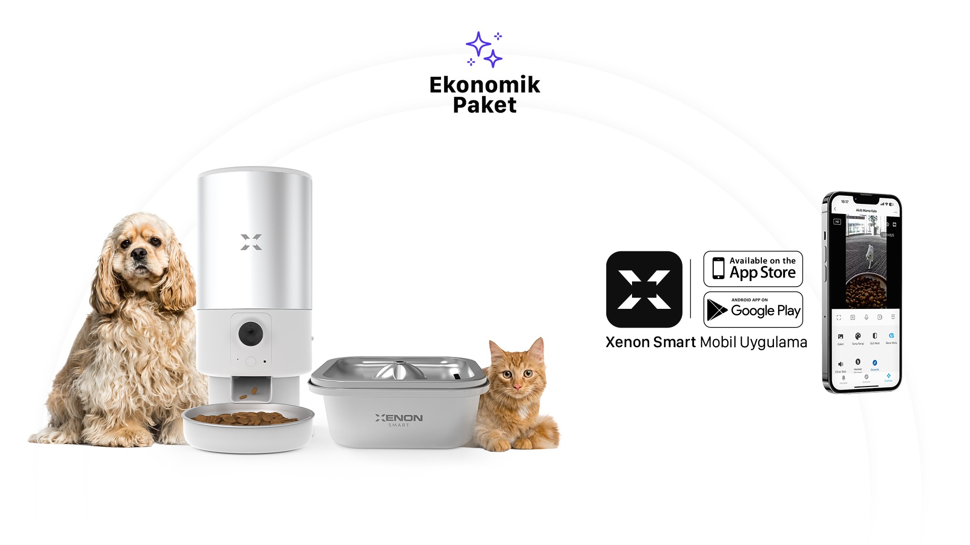 Akıllı Çelik Mama Kabı ve Çelik Su Pınarı