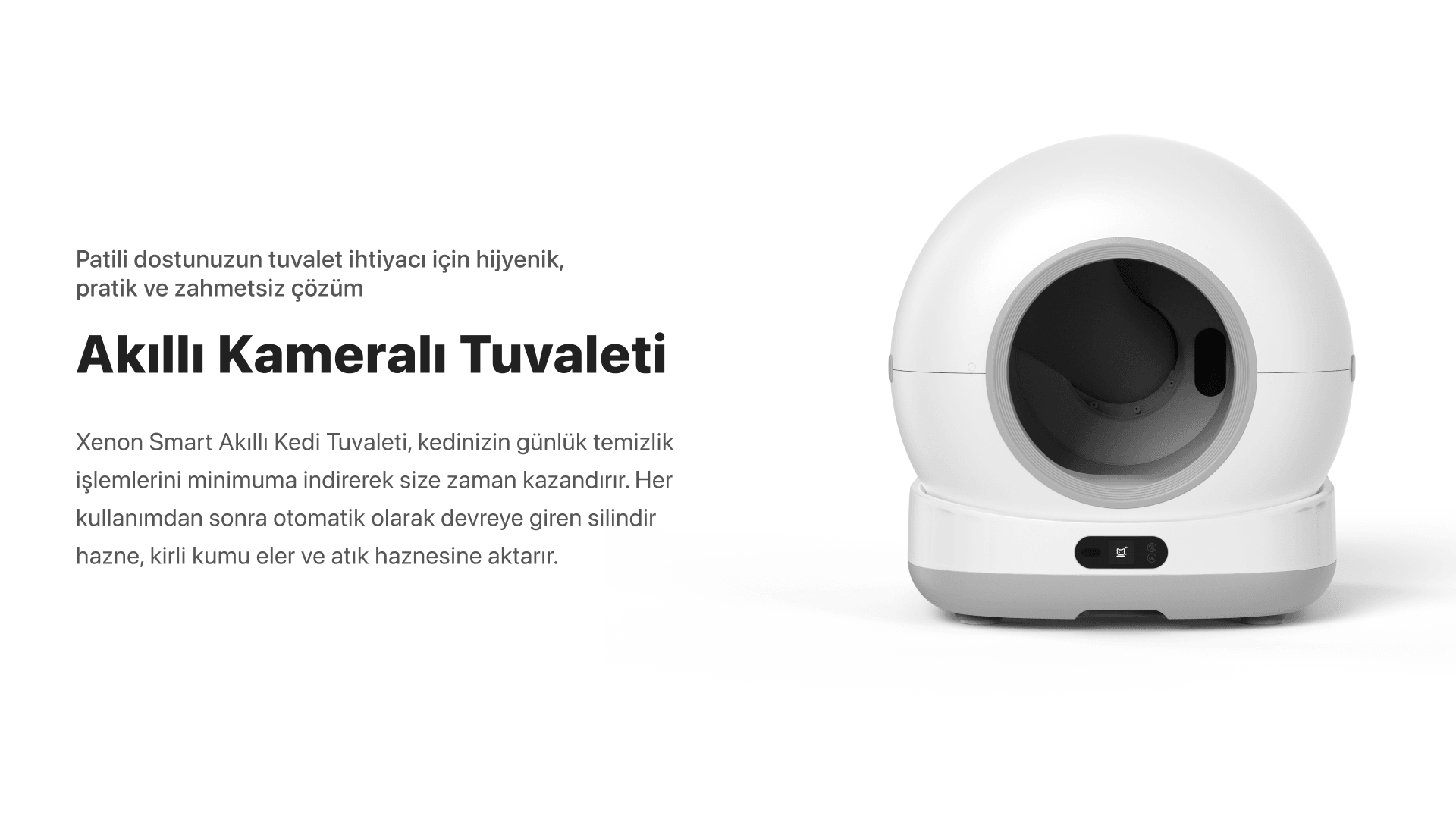 [Ön sipariş] Akıllı Otomatik Kedi Tuvaleti