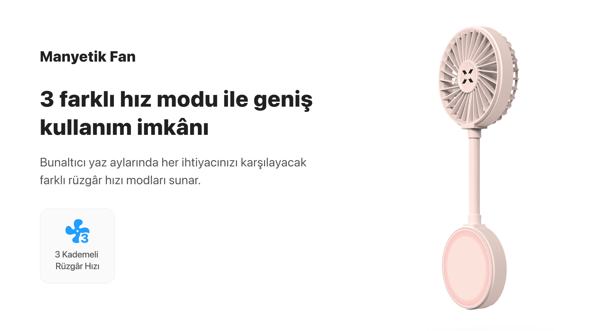 Manyetik Fan Pembe
