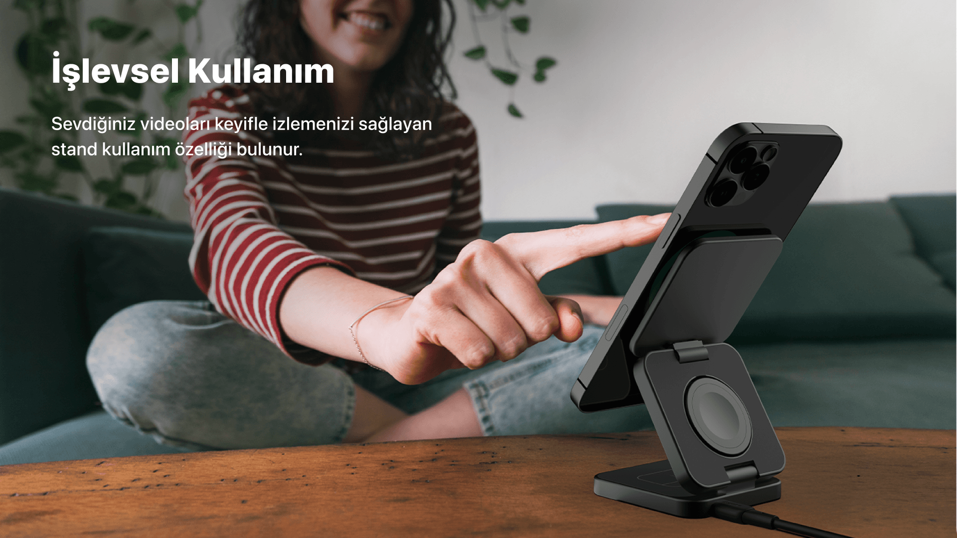 3-in-1 Kablosuz Şarj Standı