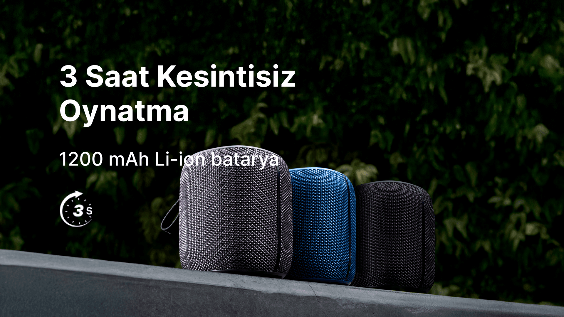 Bluetooth Hoparlör Gri