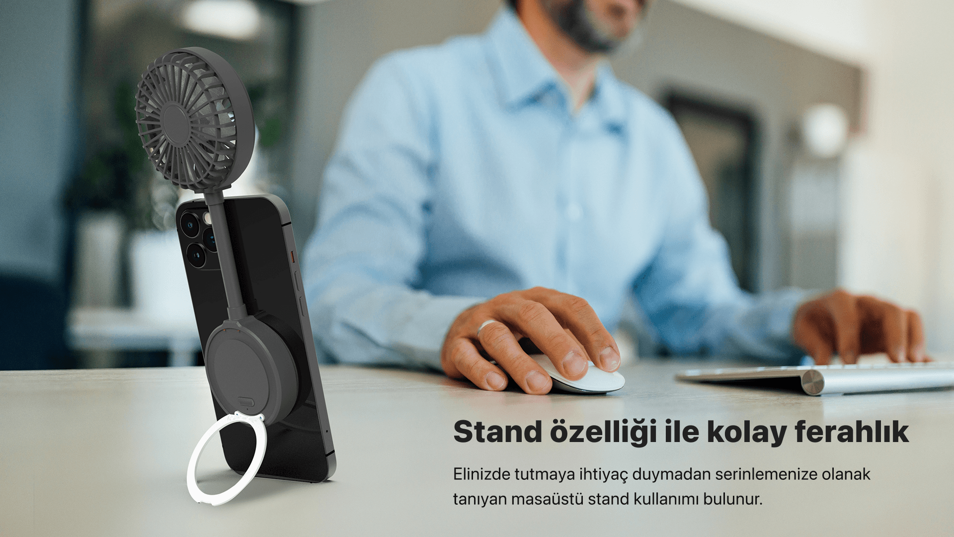 Manyetik Fan Beyaz