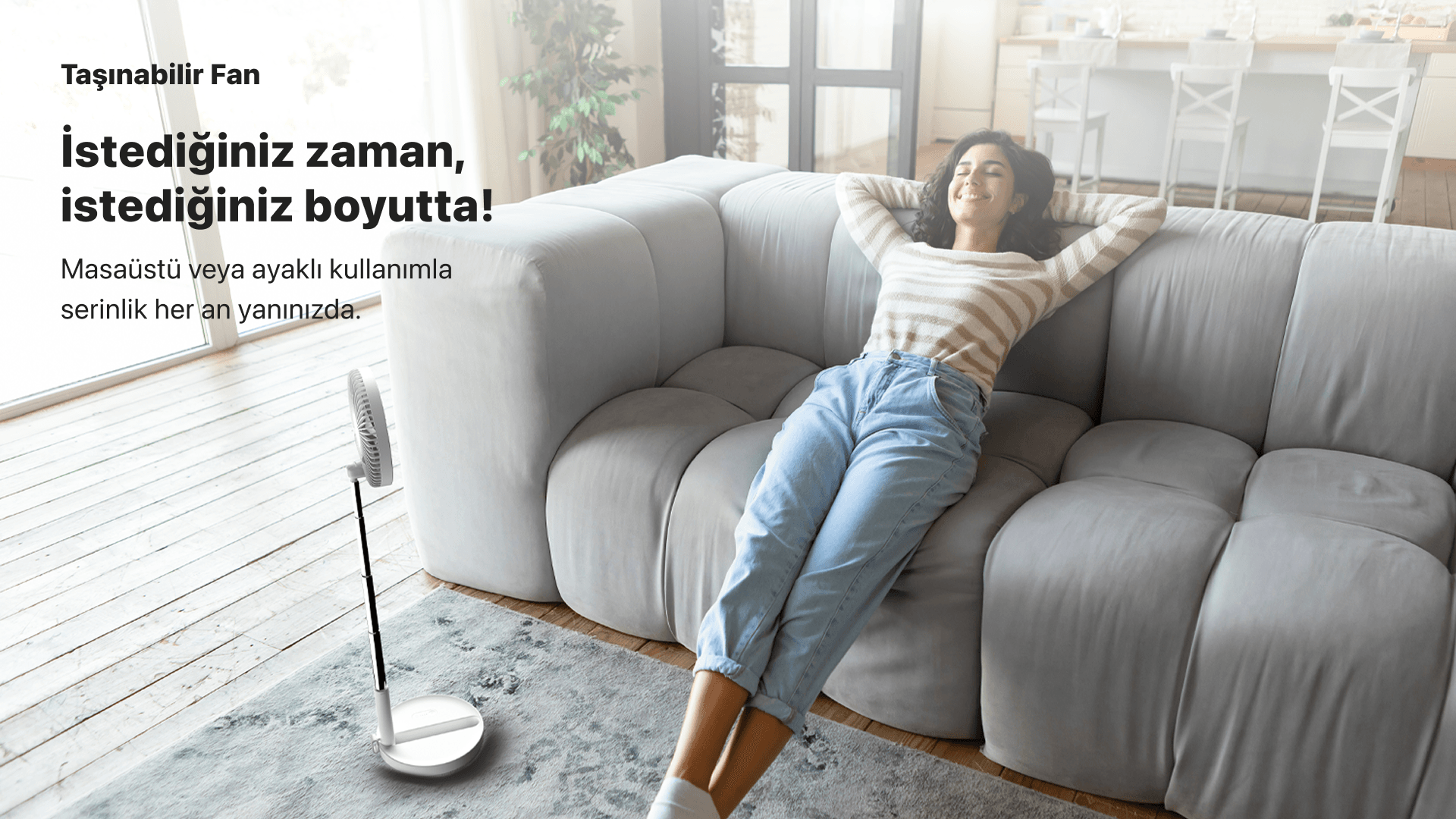 Taşınabilir Şarjlı Vantilatör