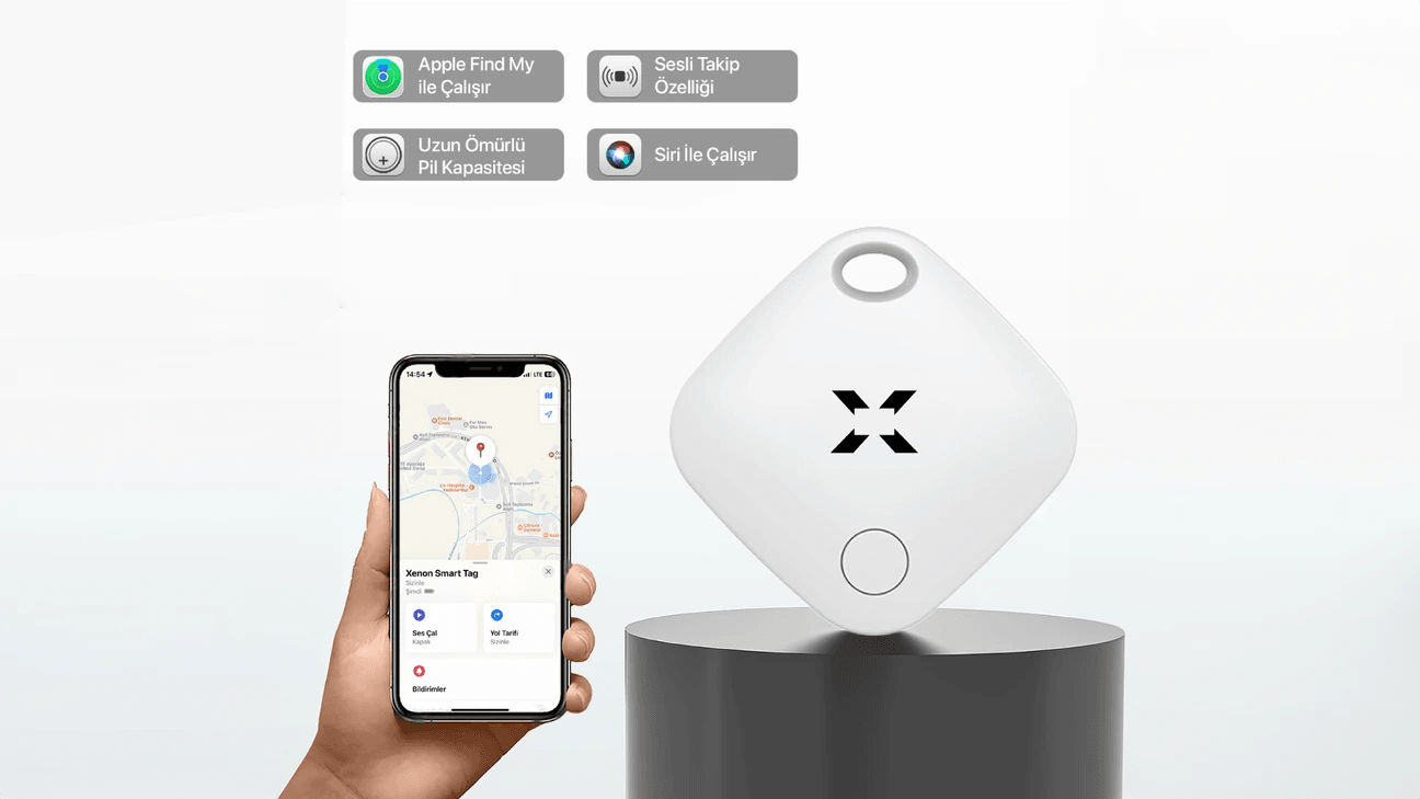 Smart Tag 3 Adet Akıllı Takip Cihazı Beyaz (Apple Lisanslı)