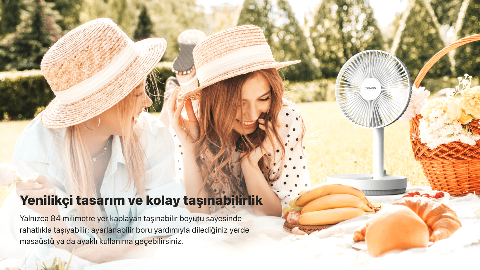 Taşınabilir Şarjlı Vantilatör