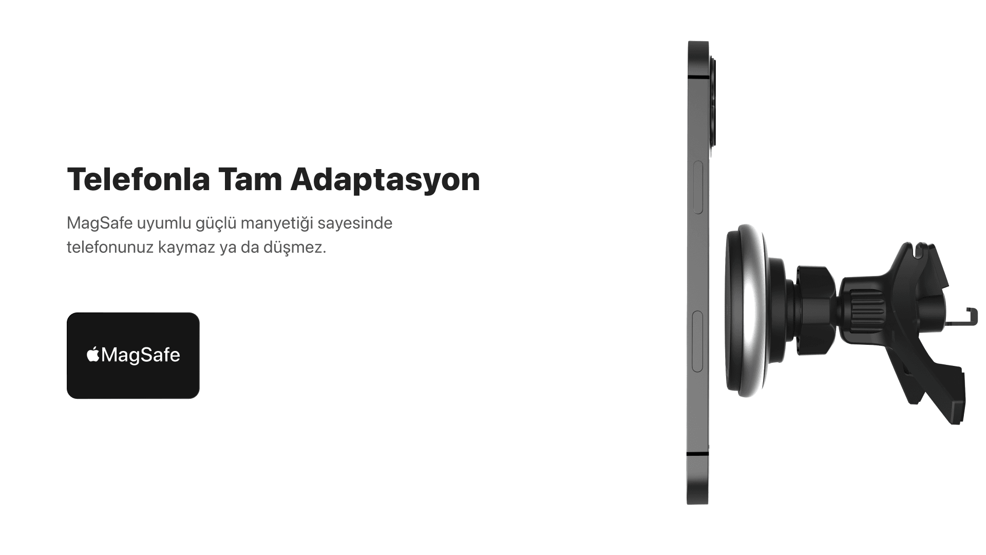 Araç İçi Kablosuz Şarj ve Telefon Tutucu