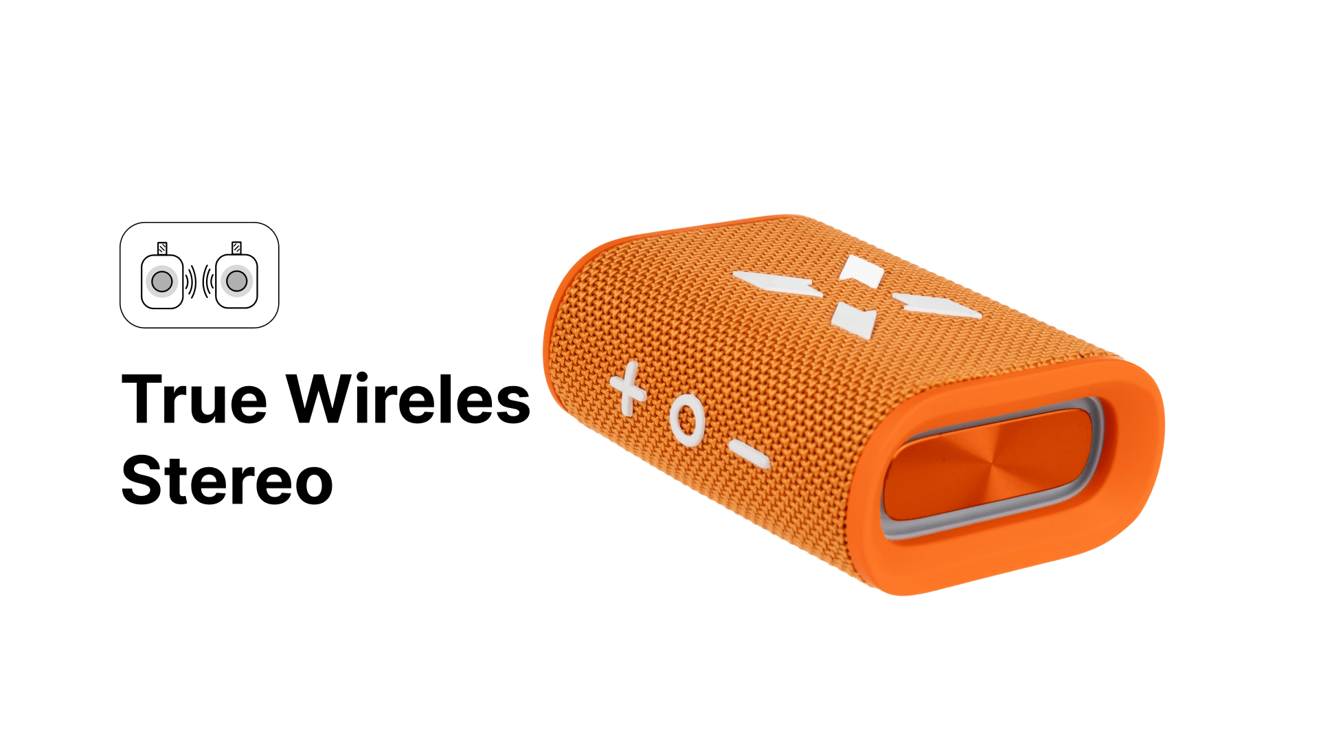 Bluetooth Hoparlör Suya Dayanıklı IPX7 Turuncu