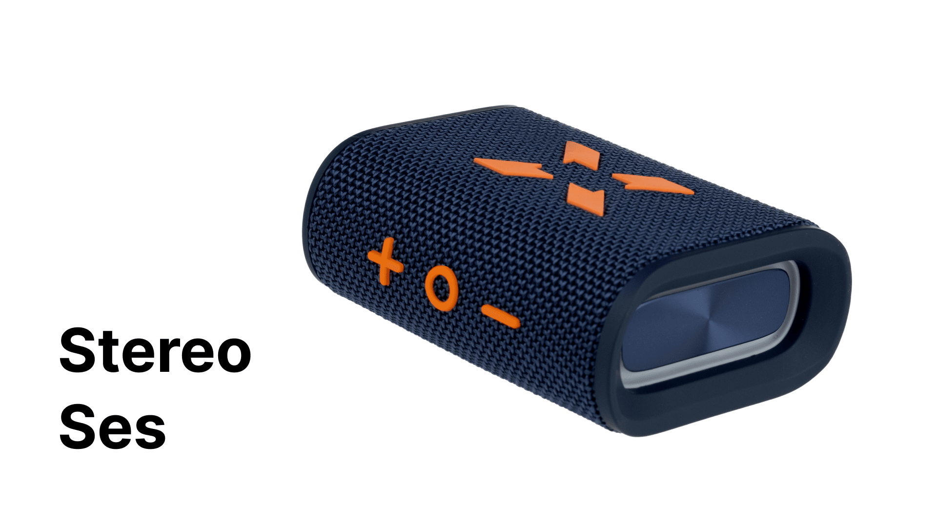 Bluetooth Hoparlör Suya Dayanıklı IPX7 Lacivert-Turuncu