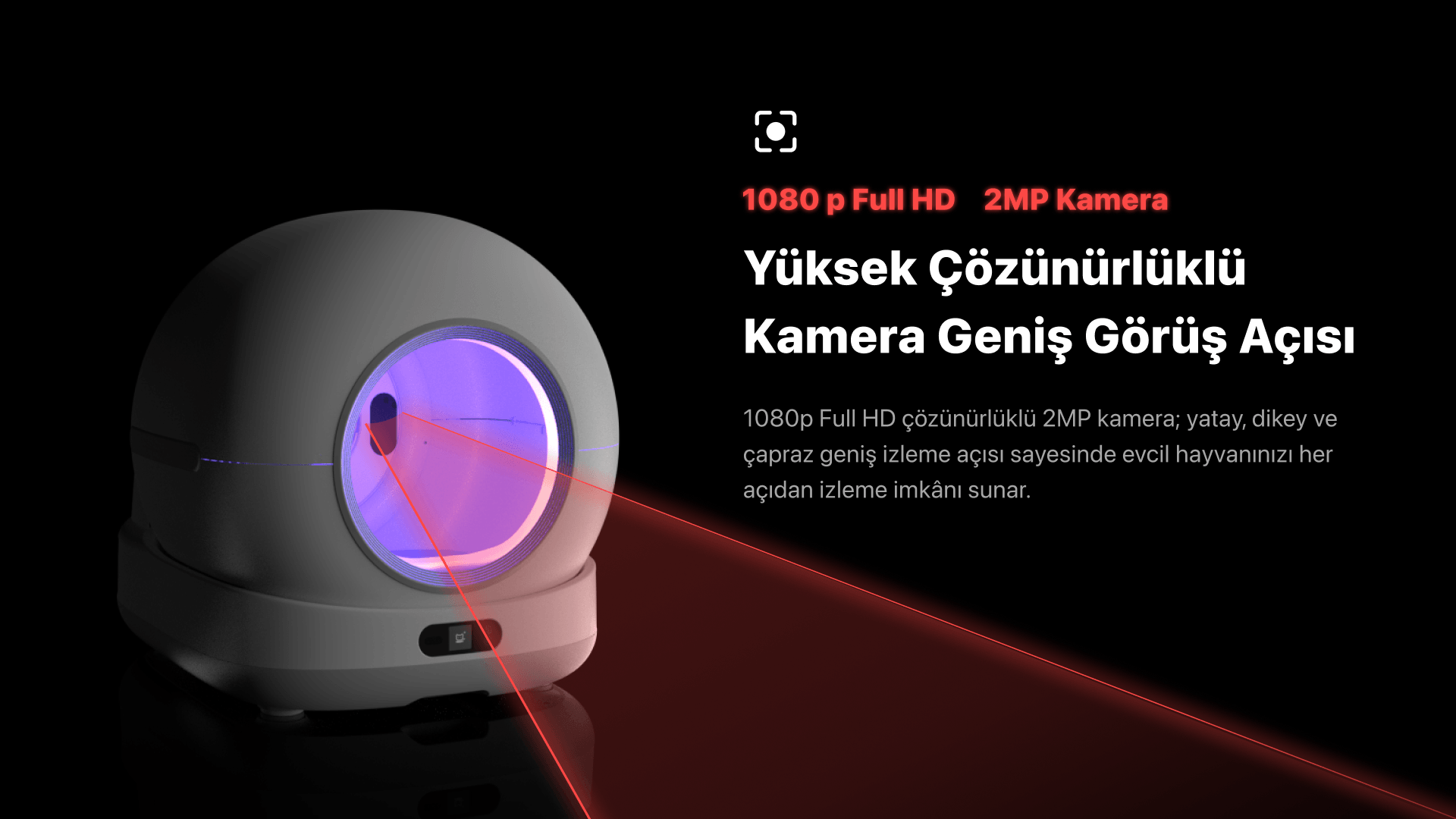 [Ön sipariş] Akıllı Otomatik Kedi Tuvaleti Kameralı