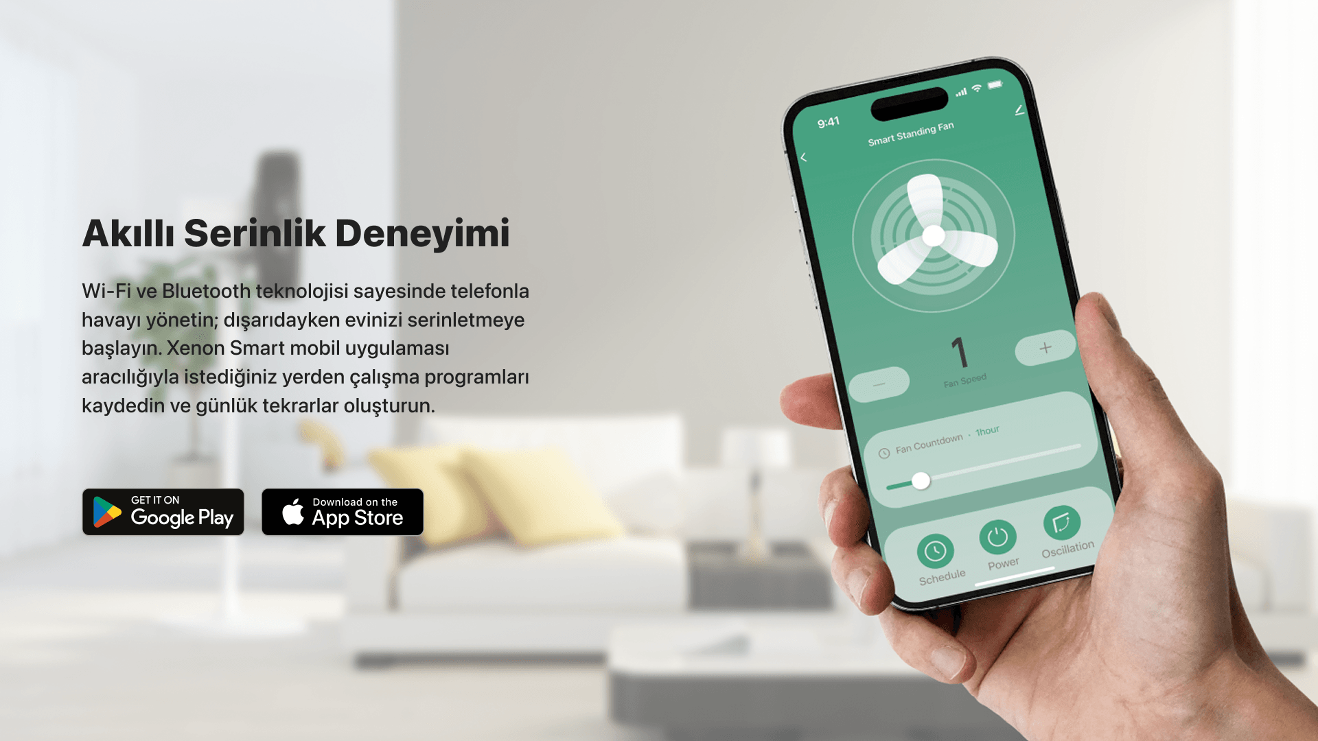Akıllı Vantilatör Ayaklı Fan