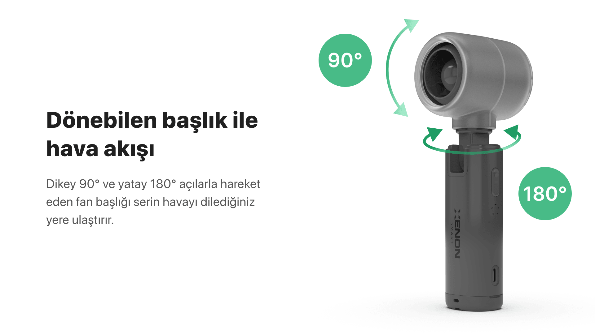 Mini El Fanı Gri