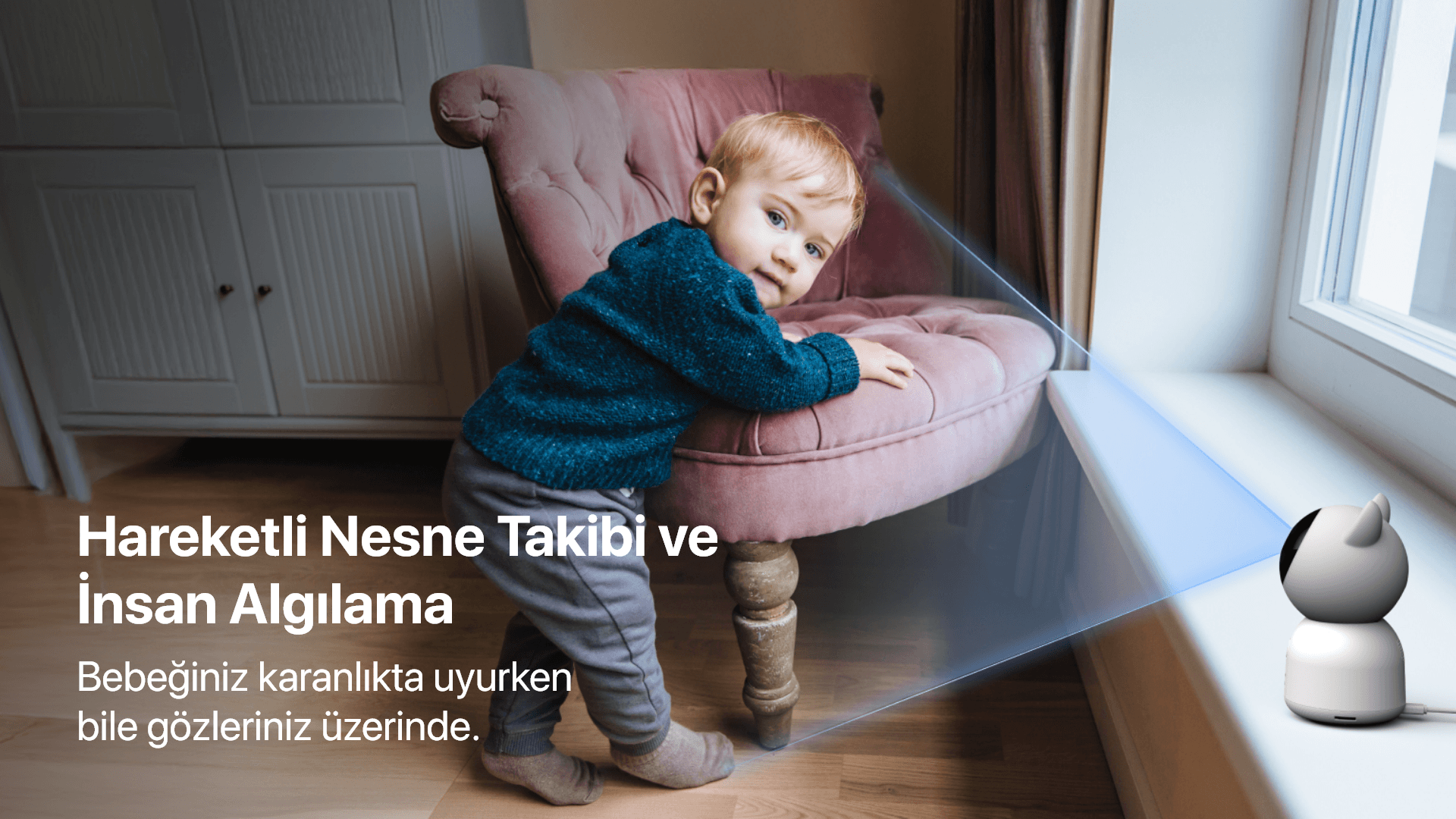 Akıllı Bebek Kamerası Dijital Monitörlü 5" LCD Smart Baby Camera