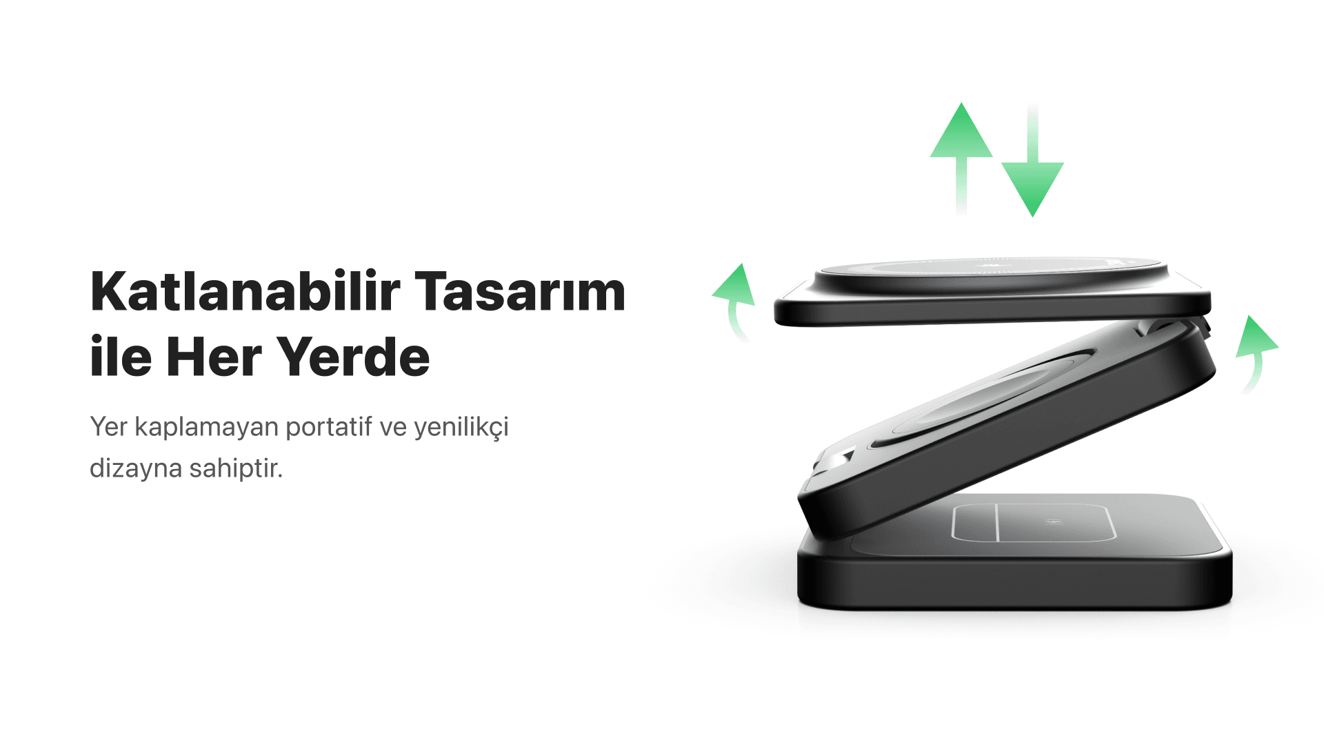 3-in-1 Kablosuz Şarj Standı