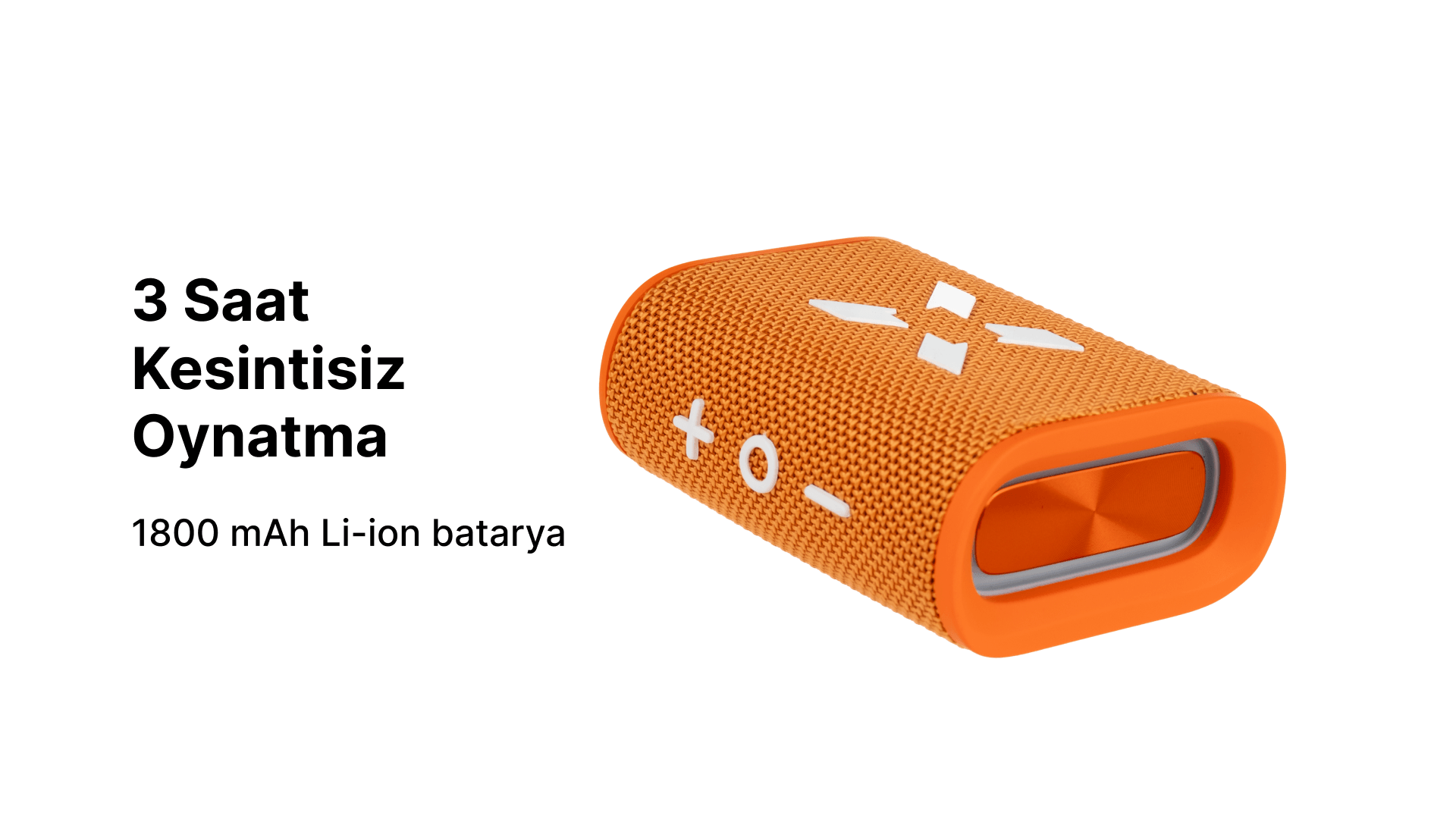 Bluetooth Hoparlör Suya Dayanıklı IPX7 Turuncu