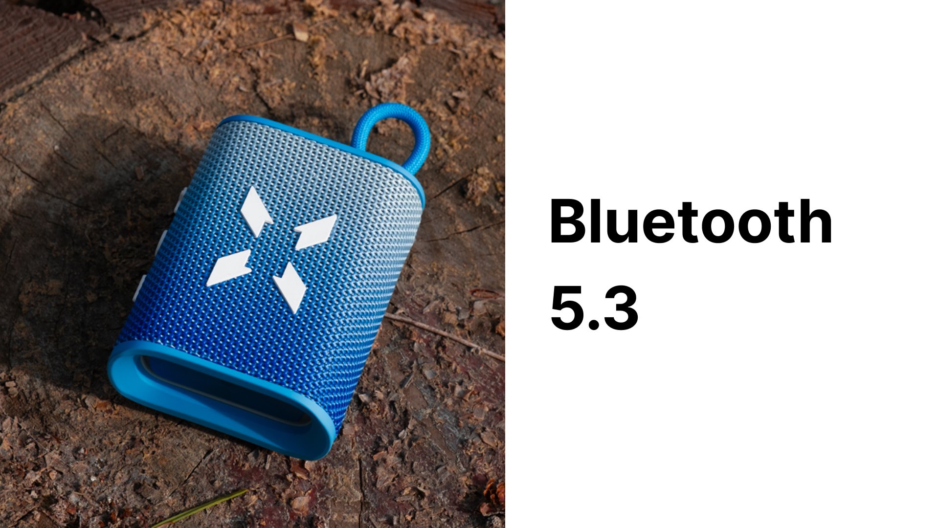 Bluetooth Hoparlör Suya Dayanıklı IPX7 Lacivert-Turuncu