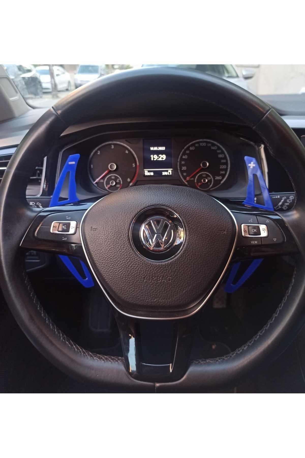 Volkswagen Golf 7 F1 Uyumlu Kulakçık Pedal Shift Mavi