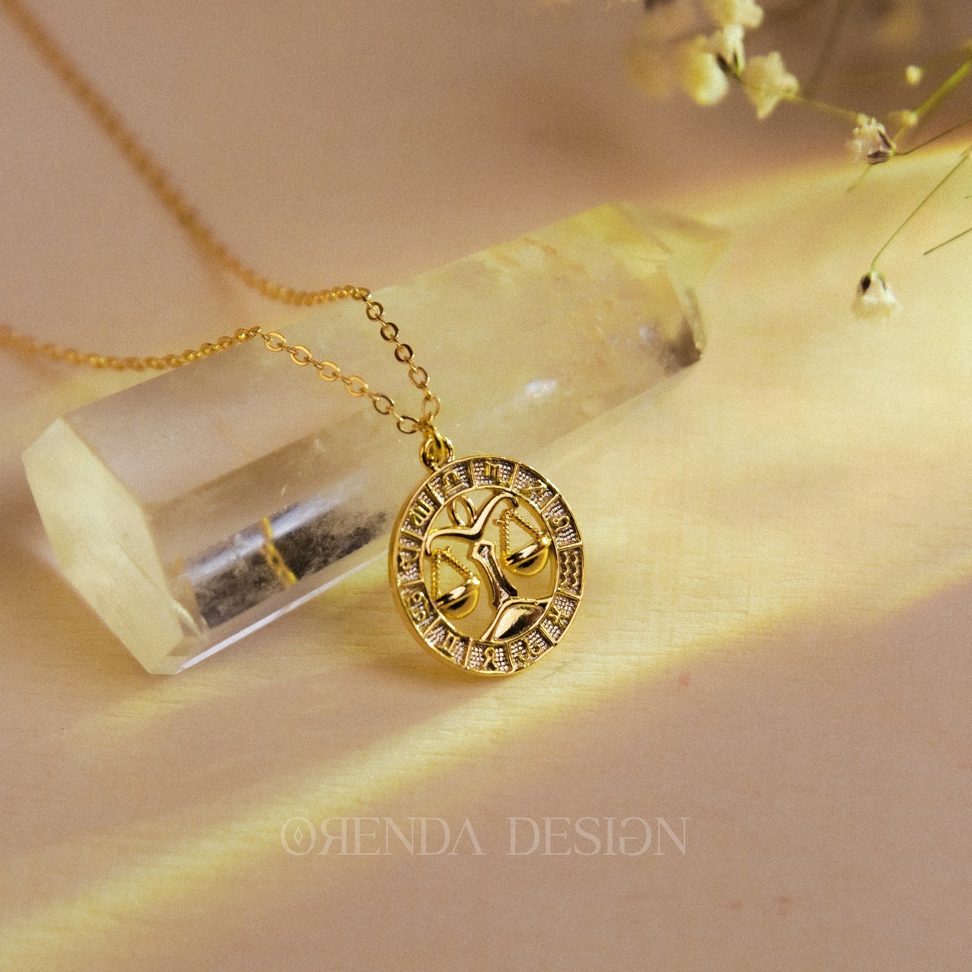 Libra Necklace- Gold Model 2