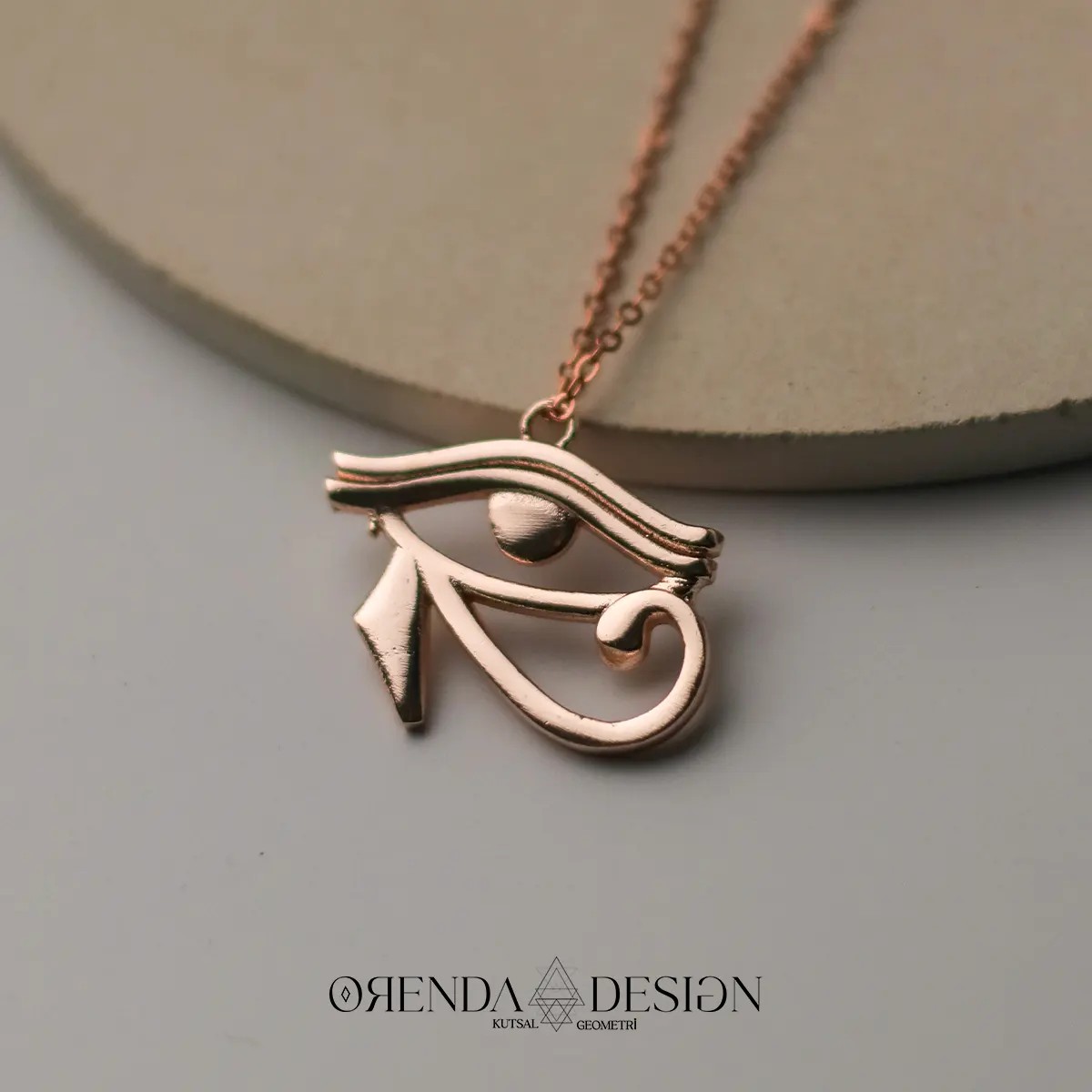 Horus Eye Necklace - Rose