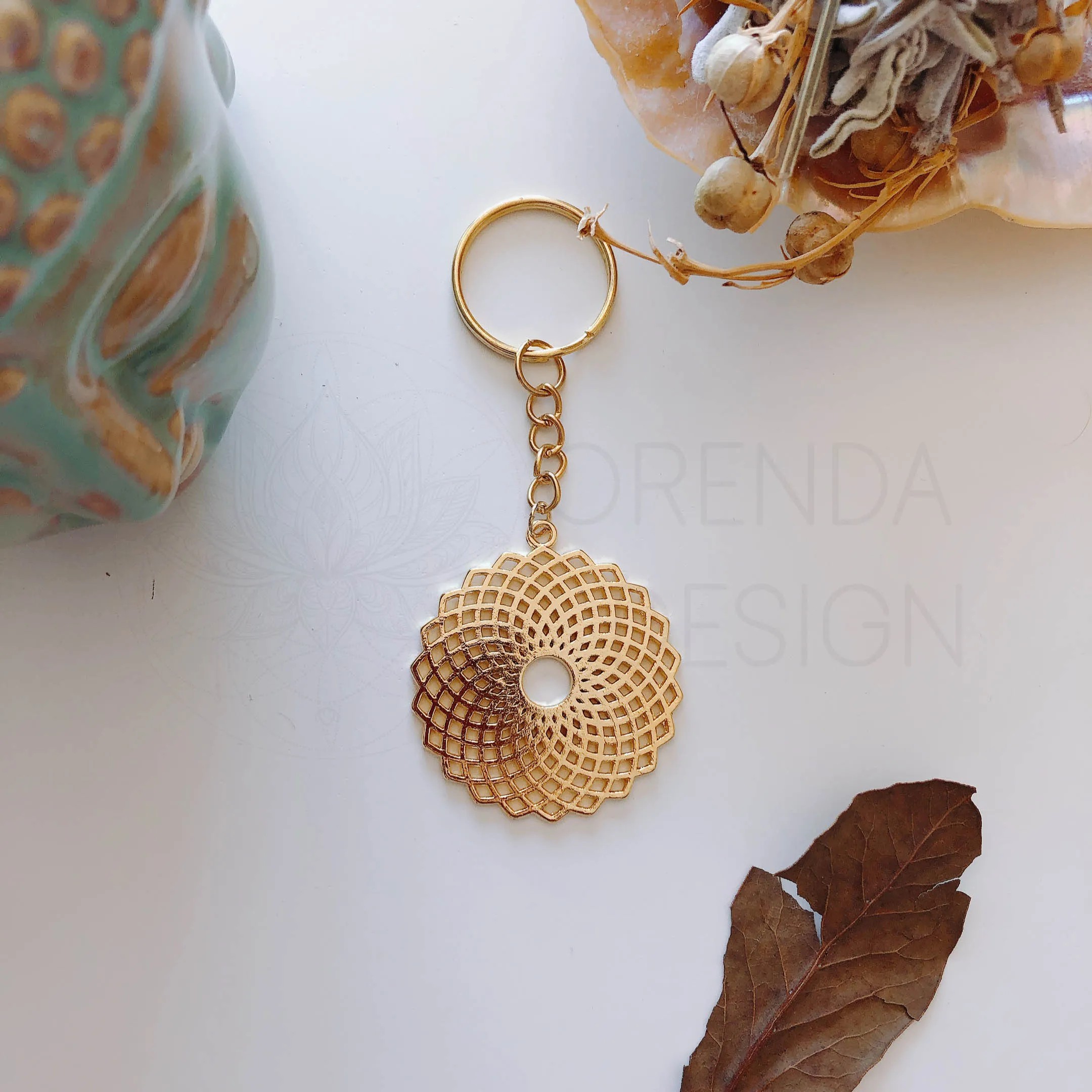 Gold Torus Keychain