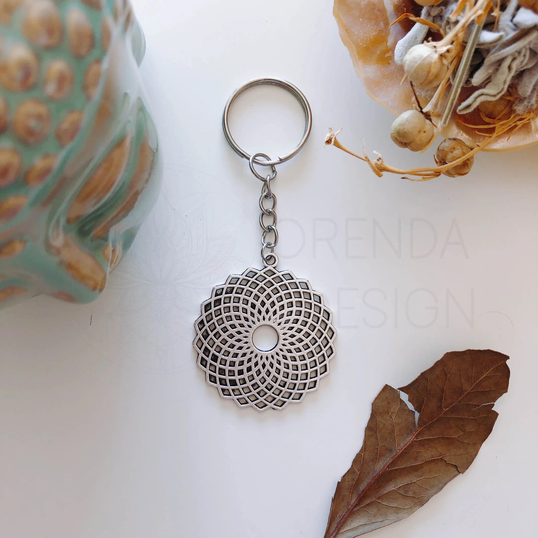 Silver Torus Keychain