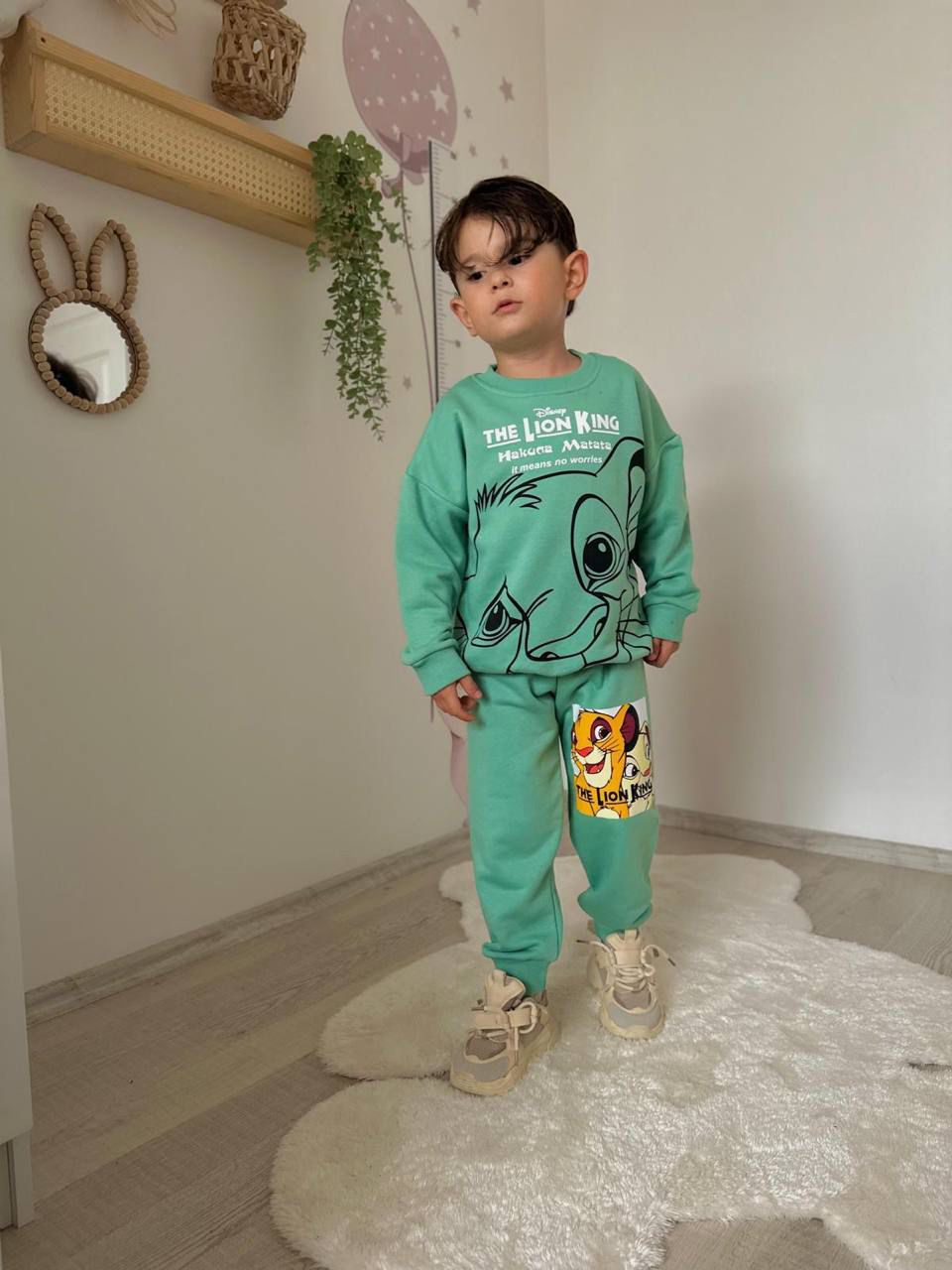 3 iplik şardonlu New Lion King Erkek Takım