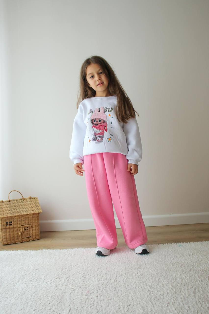 3 iplik şardonlu Şapkalı Labubu Kız Takım