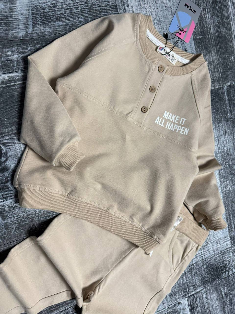 3334 DÜĞMELİ CEPLİ BEBE TAKIM