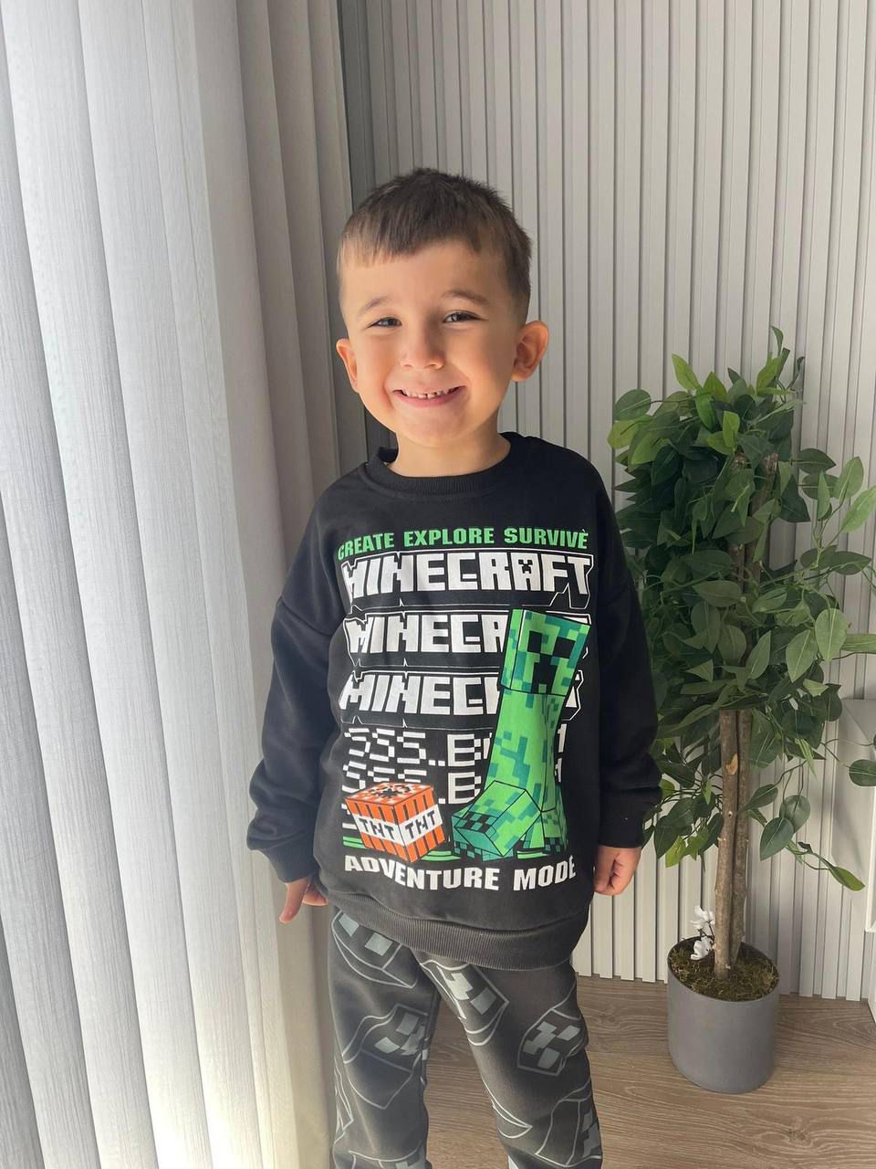 Minecraft Adventure 3 ip şardonsuz Erkek Takım