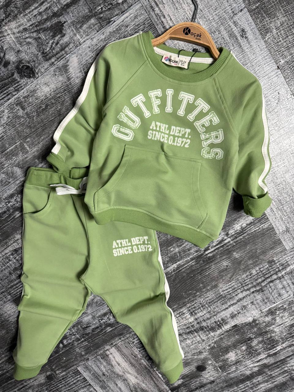 3330 KANGRU CEPLİ ŞERİTLİ BEBE TAKIM