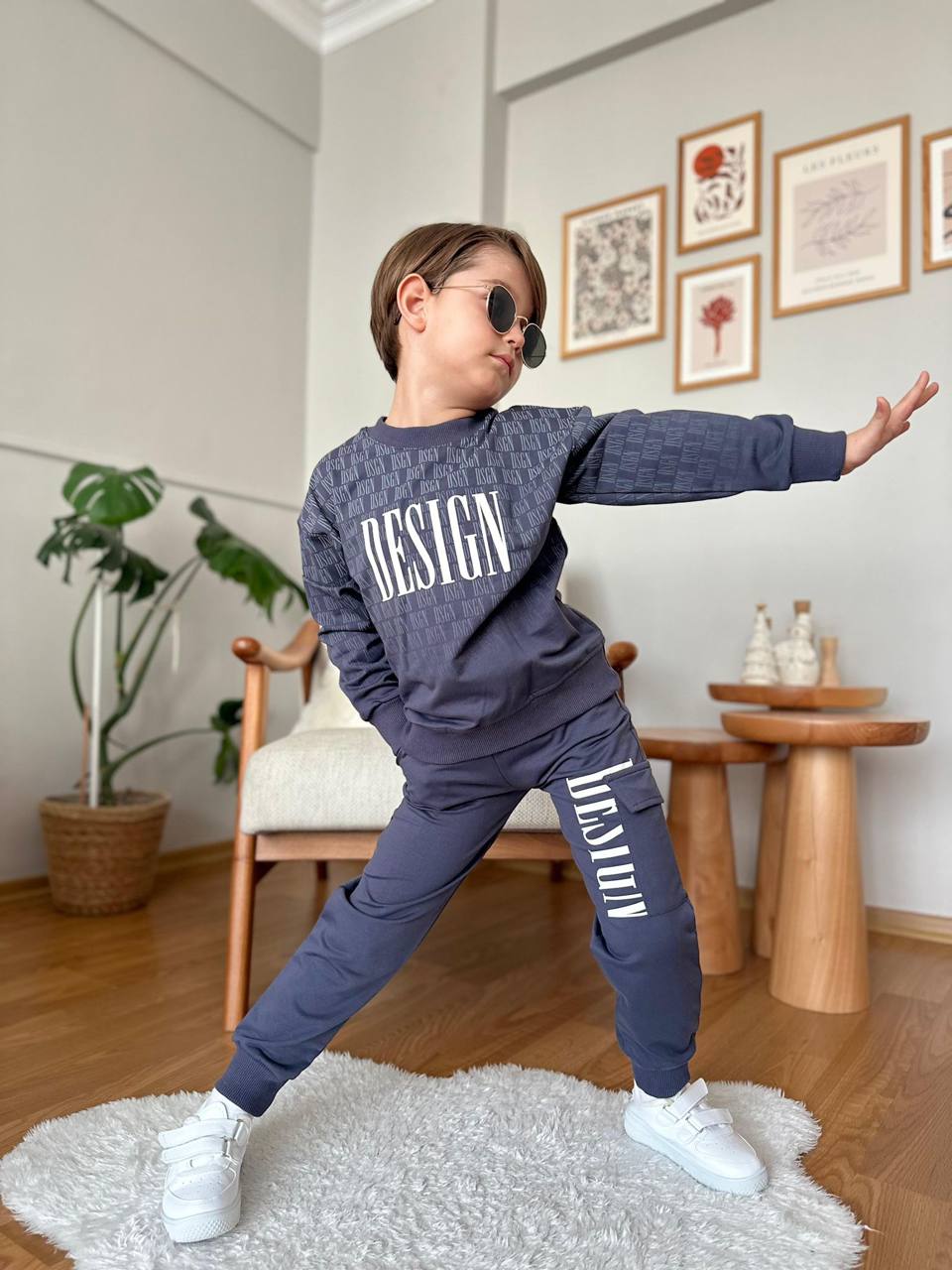 1313 Design Kargo Cep Garson 2li Takım - Lacivert