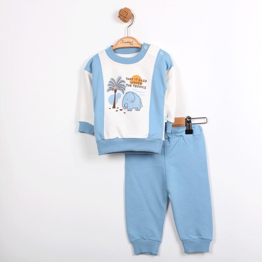 Miniloy 7032 Fil Ağaç Figürlü Omuz Çıtçıtlı Bebe Takım