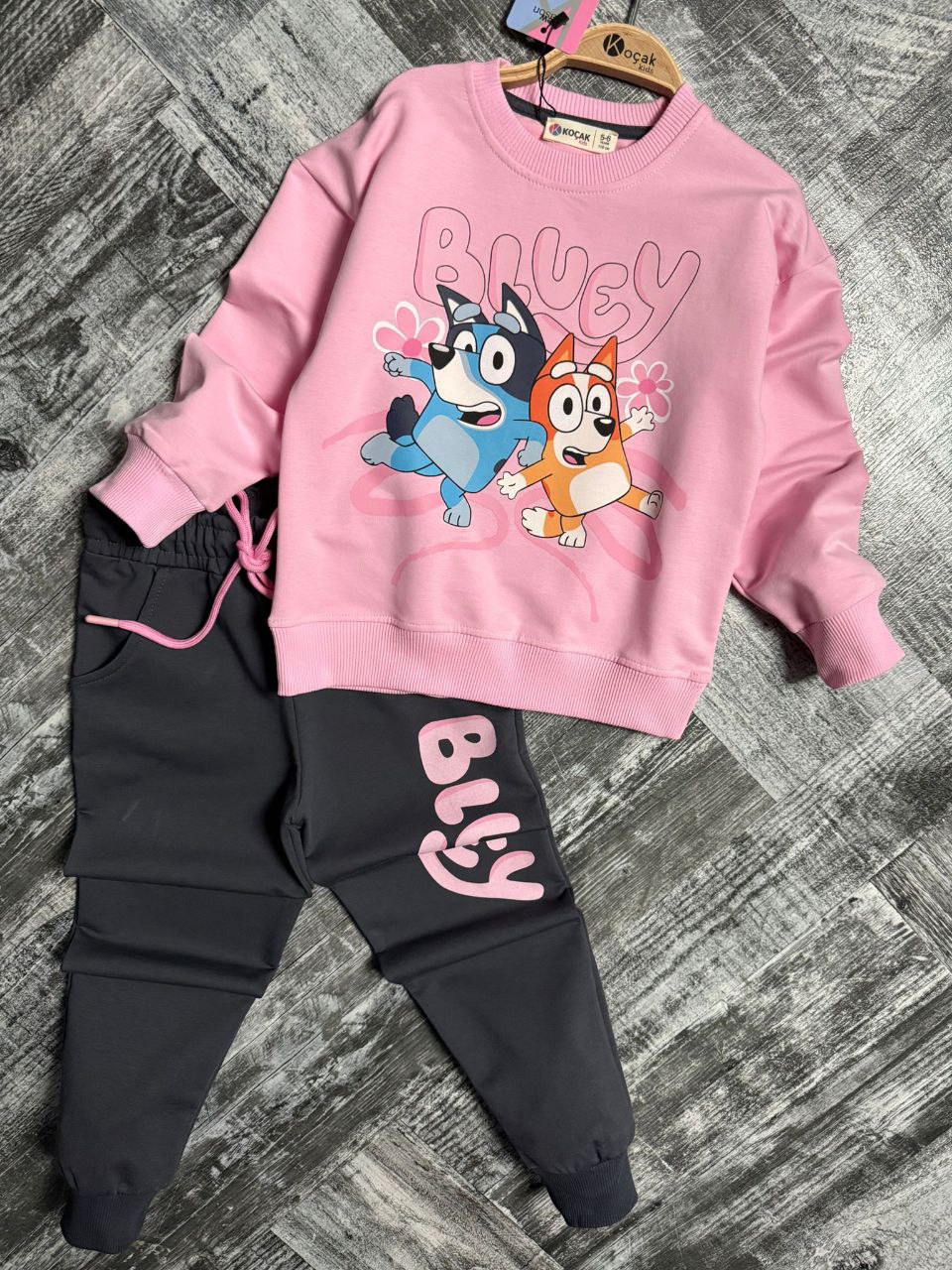 P3312 Bluey Cepli 2li Takım - Pembe