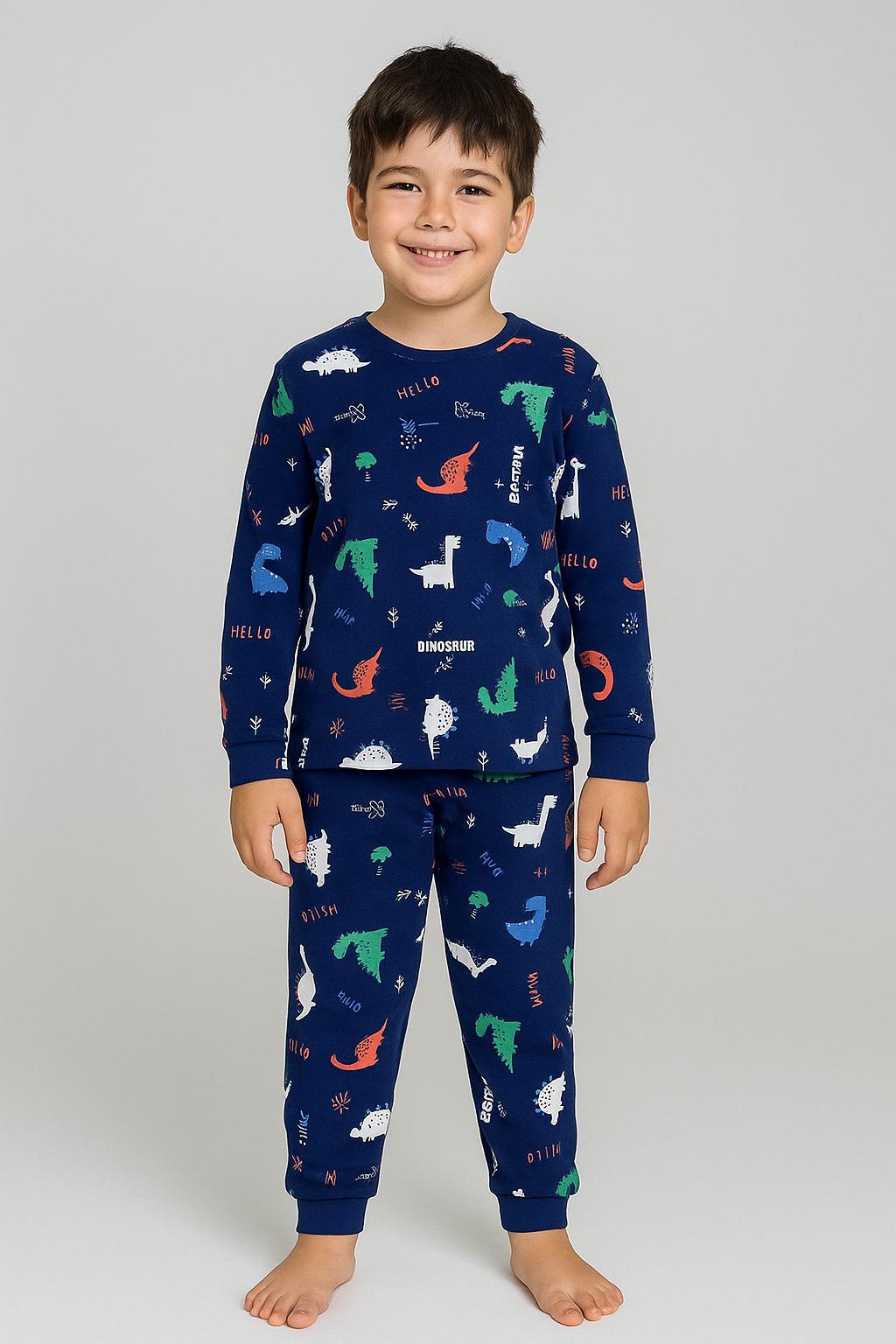 Stl T-Rex Dinazor İnterlok Kalın Erkek Pijama Takım