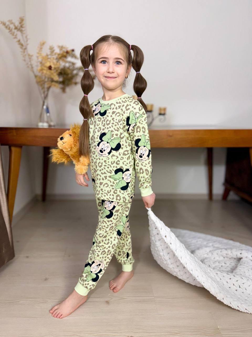 32129 Leopar Desenli Pijama Takımı