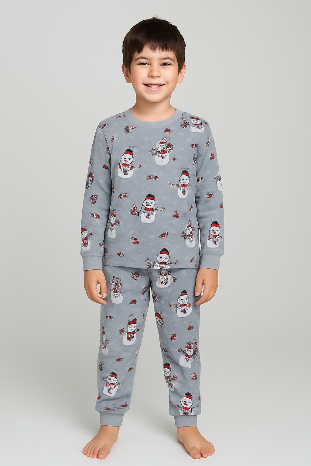 Stl Kardan Adam İnterlok Kalın Erkek Pijama Takım