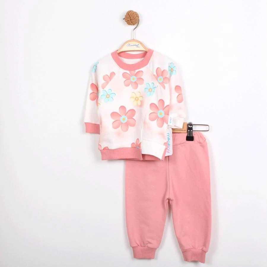 Miniloy 7025 Çiçek Desenli Bebe Takım
