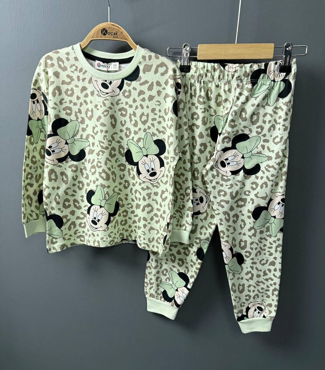 32129 Leopar Desenli Pijama Takımı