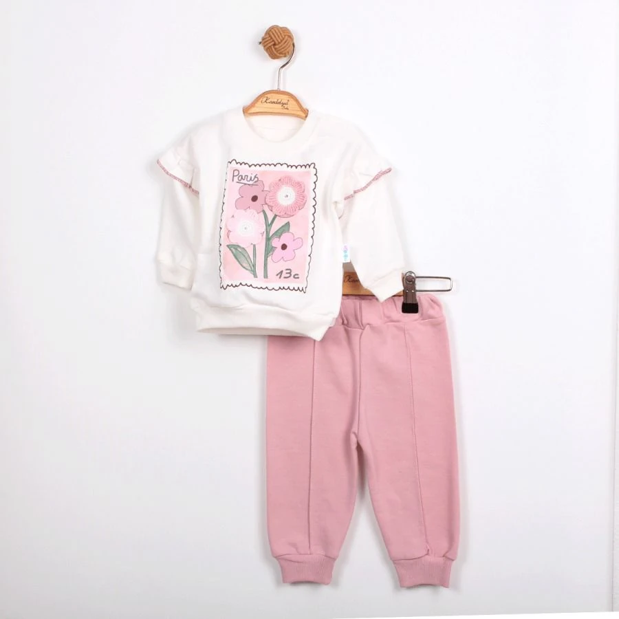 Miniloy 7034 Flower Kız Bebe Takım