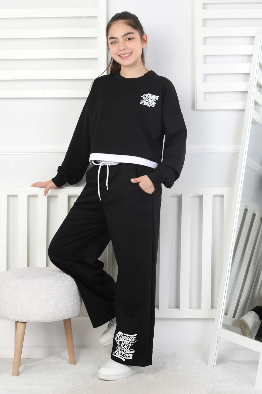 251167 Arkası Baskılı Garson 2li Takım