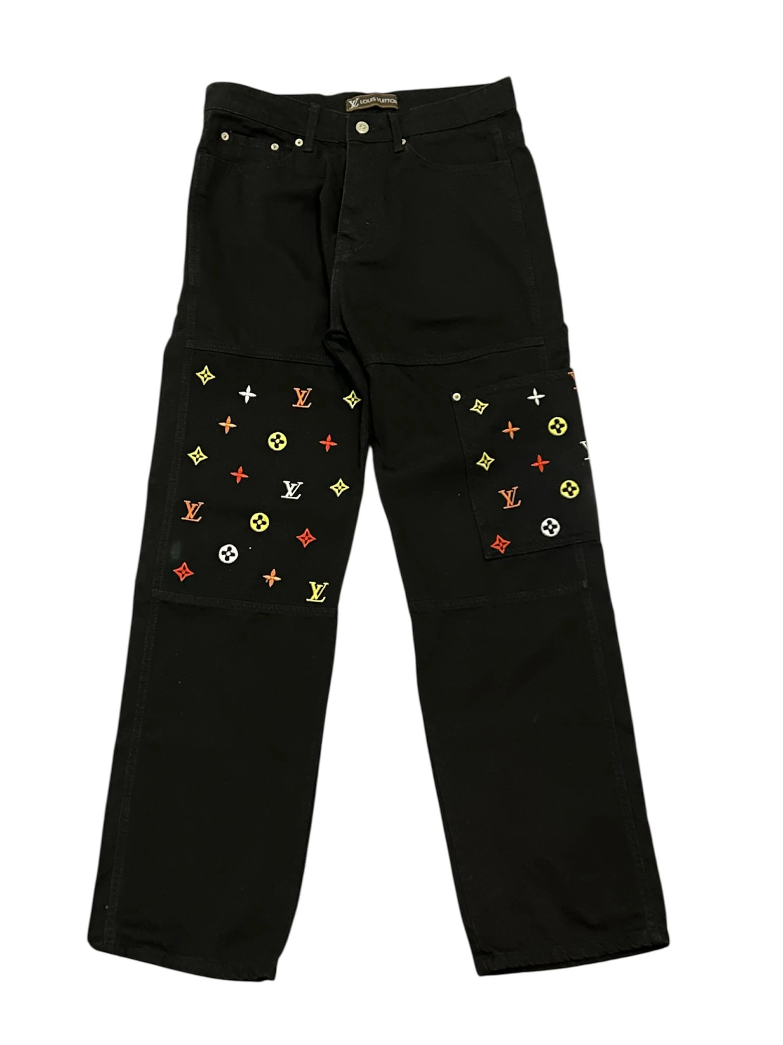 Louis Vuittion Baggy Black Jean