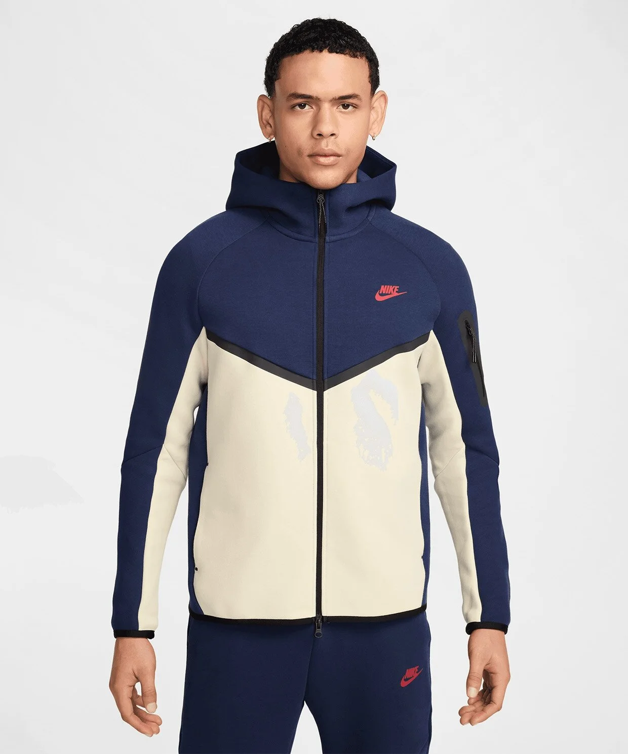 NIKE Tech Fleece 2025 Blue Pink Hoddie