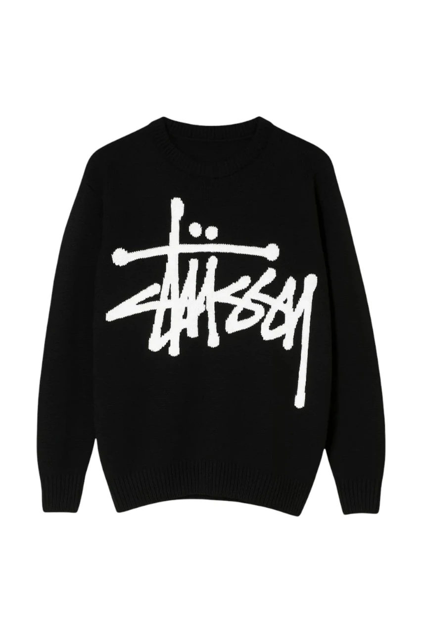 Stussy Knitwear Black Sweater